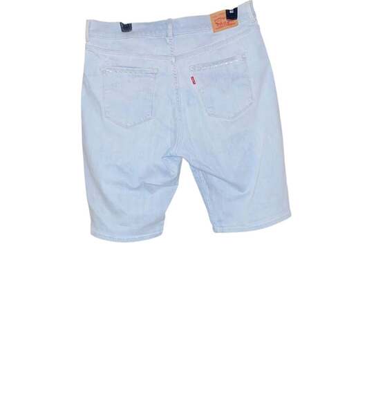 Levi's Classic Bermuda Blue Jean Shorts Women's Light Blue Denim - Picture 2 of 4